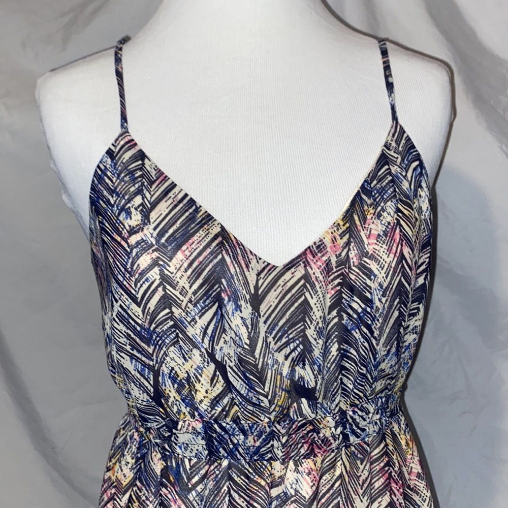Charlie Jade, Colorful Boho, Feather Print Maxi Dress - Picture 6 of 16